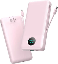 Load image into Gallery viewer, 33800mAh Portable Charger with Built-in Cables &amp; 25W Fast Charging Power Bank
