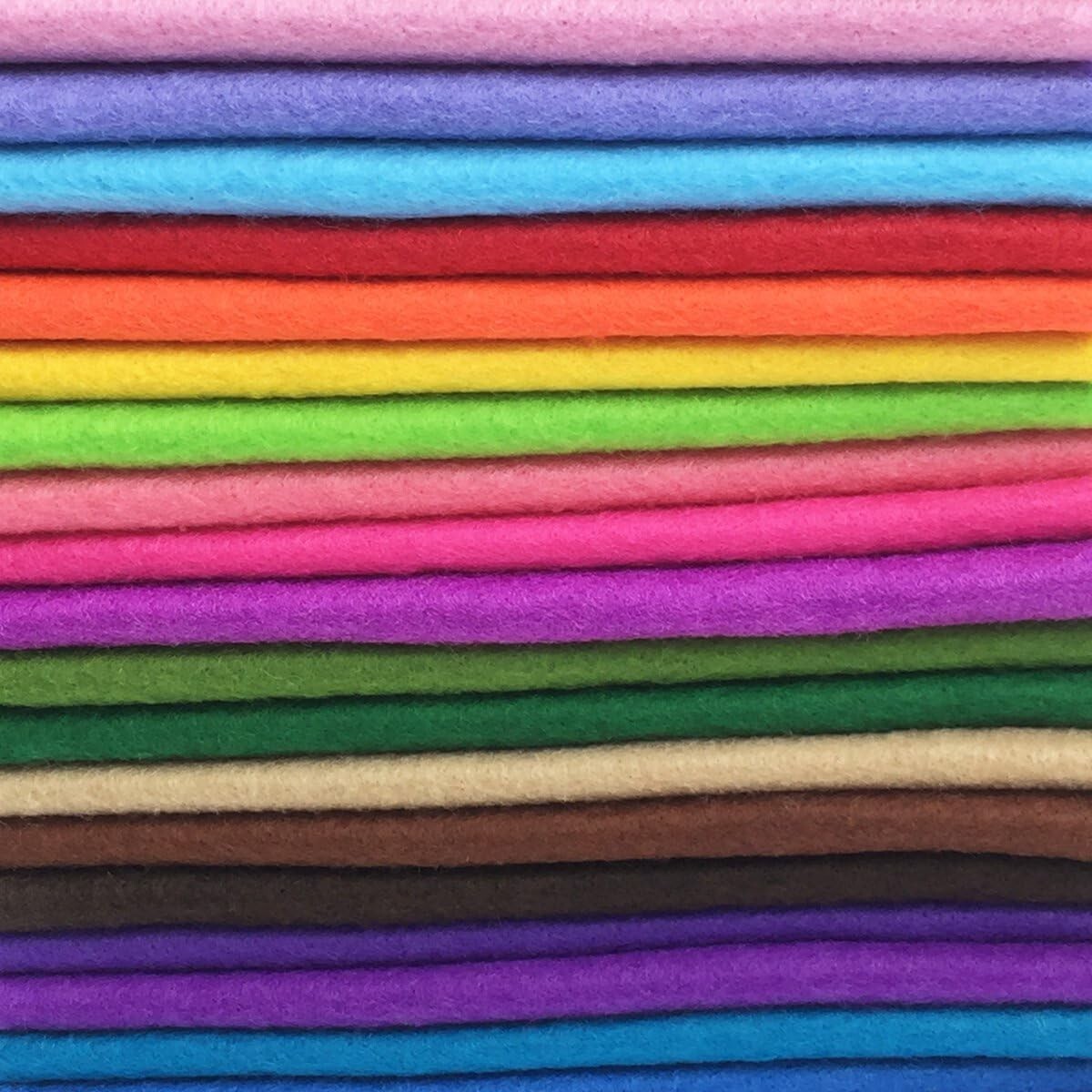 DIY Craft Heaven: 28 Colorful 17.8" Acrylic Felt Squares for Creative Projects