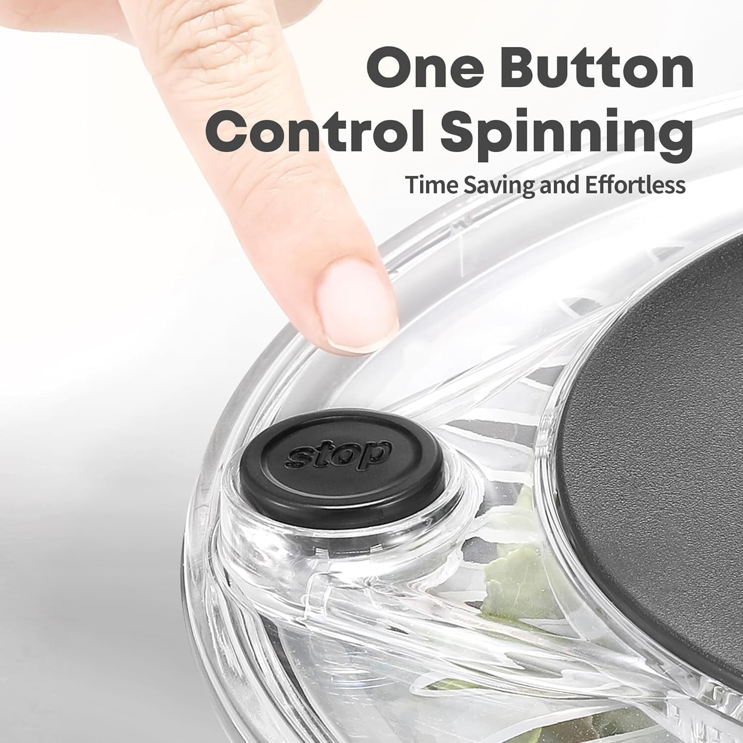 Family-Sized 5.3Qt Salad Spinner: Stainless Steel, Dishwasher Safe & Easy to Use