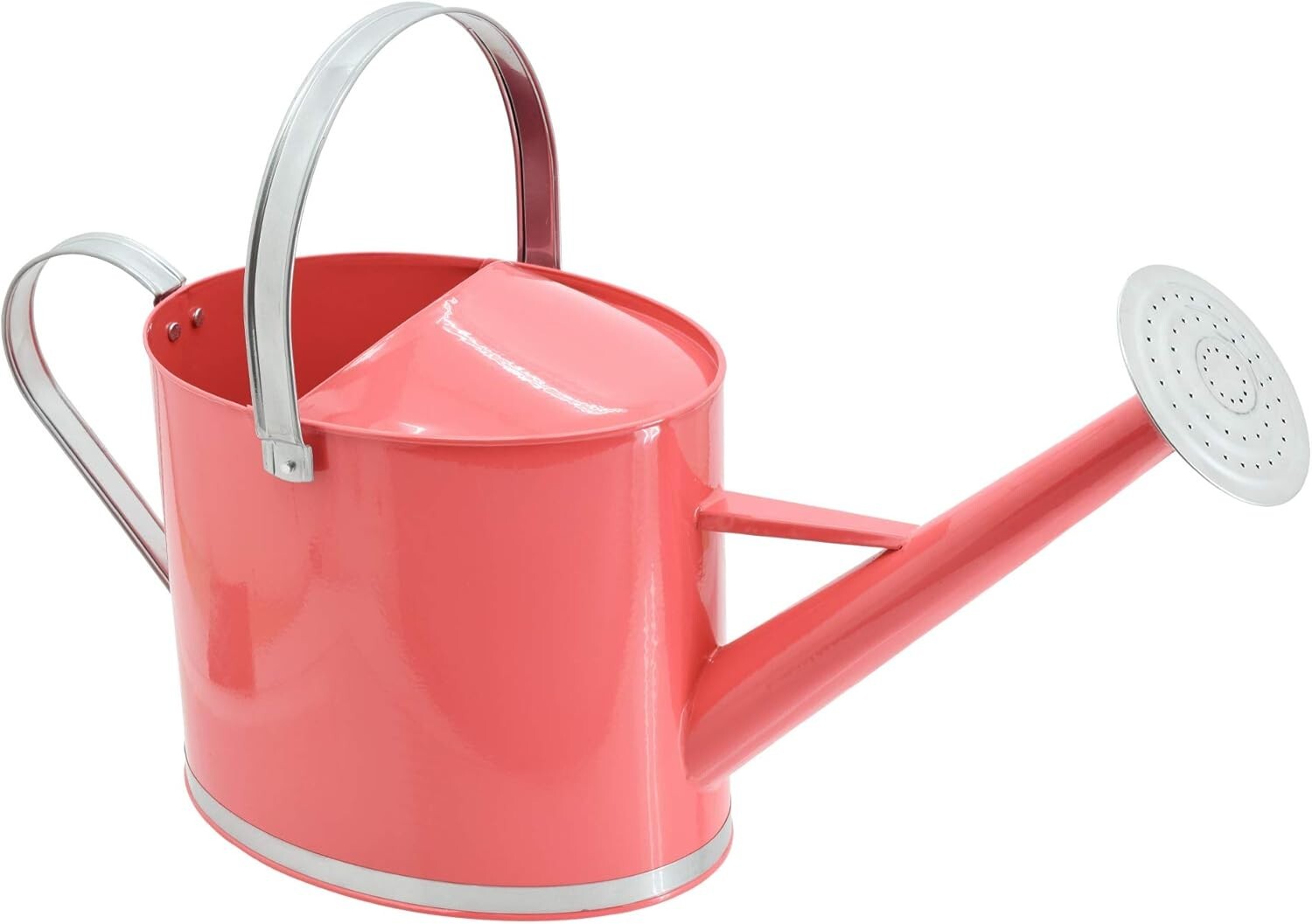 Durable Coral Watering Can - 1.8 Gallon, Perfect for Indoor Plants and Gardens