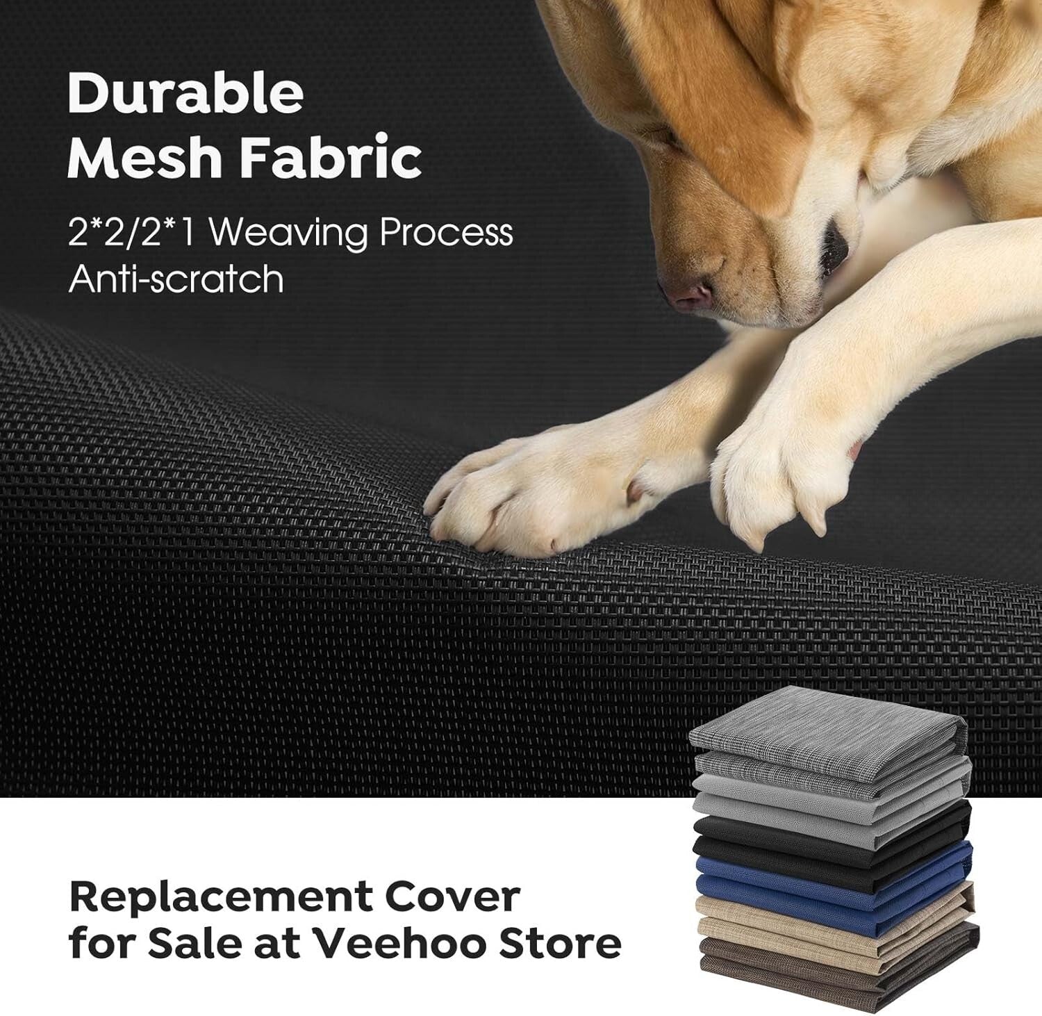 Cooling Elevated Dog Bed XL for Maximum Comfort - Easy Assembly & Travel Ready