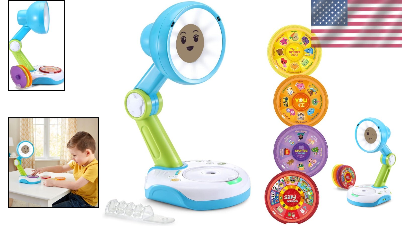 Educational Storytime Toy with Night-Light - Sunny's Fun Adventures for Kids