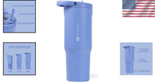 Load image into Gallery viewer, Insulated 40oz Stainless Steel Water Bottle with Straw - Travel-Friendly Design