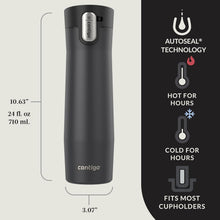 Load image into Gallery viewer, West Loop 3.0 Thermalock Travel Mug - 24oz Spill-Proof &amp; Insulated, Matte Black