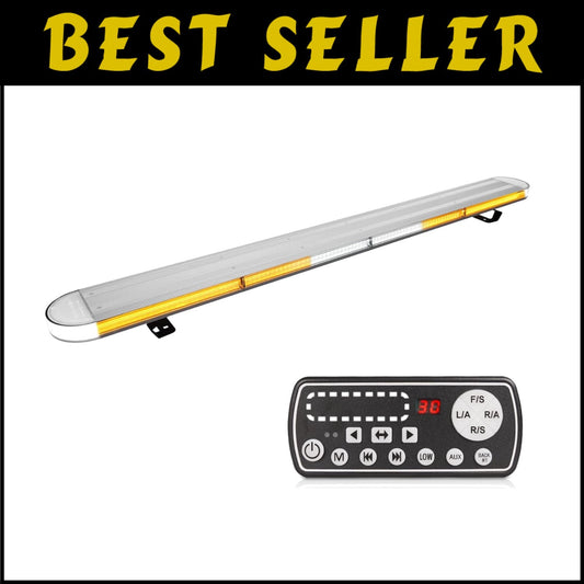 Compact 48" Emergency Road Strobe Light Bar with Memory Function and Flash Modes