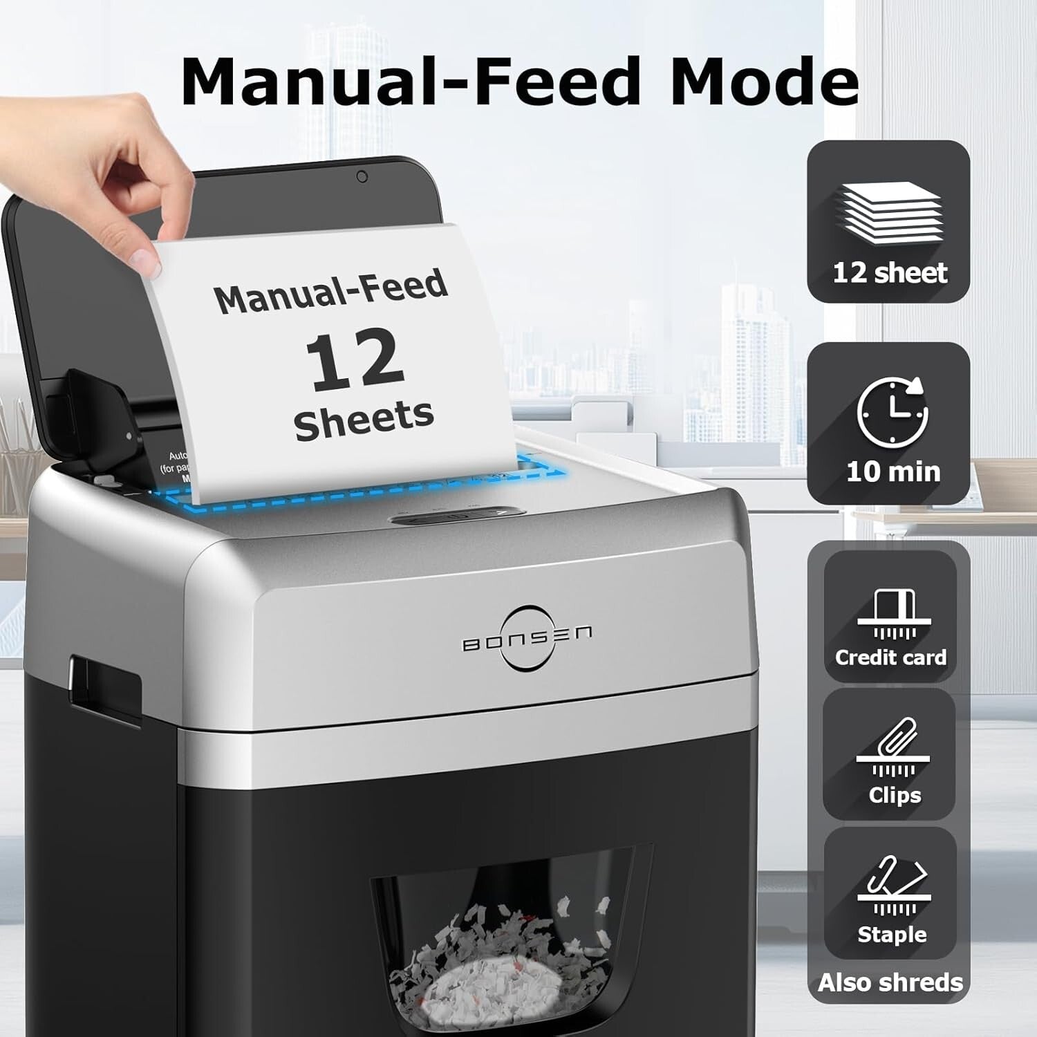 Efficient Heavy Duty Shredder with Micro-Cut Technology for Maximum Security