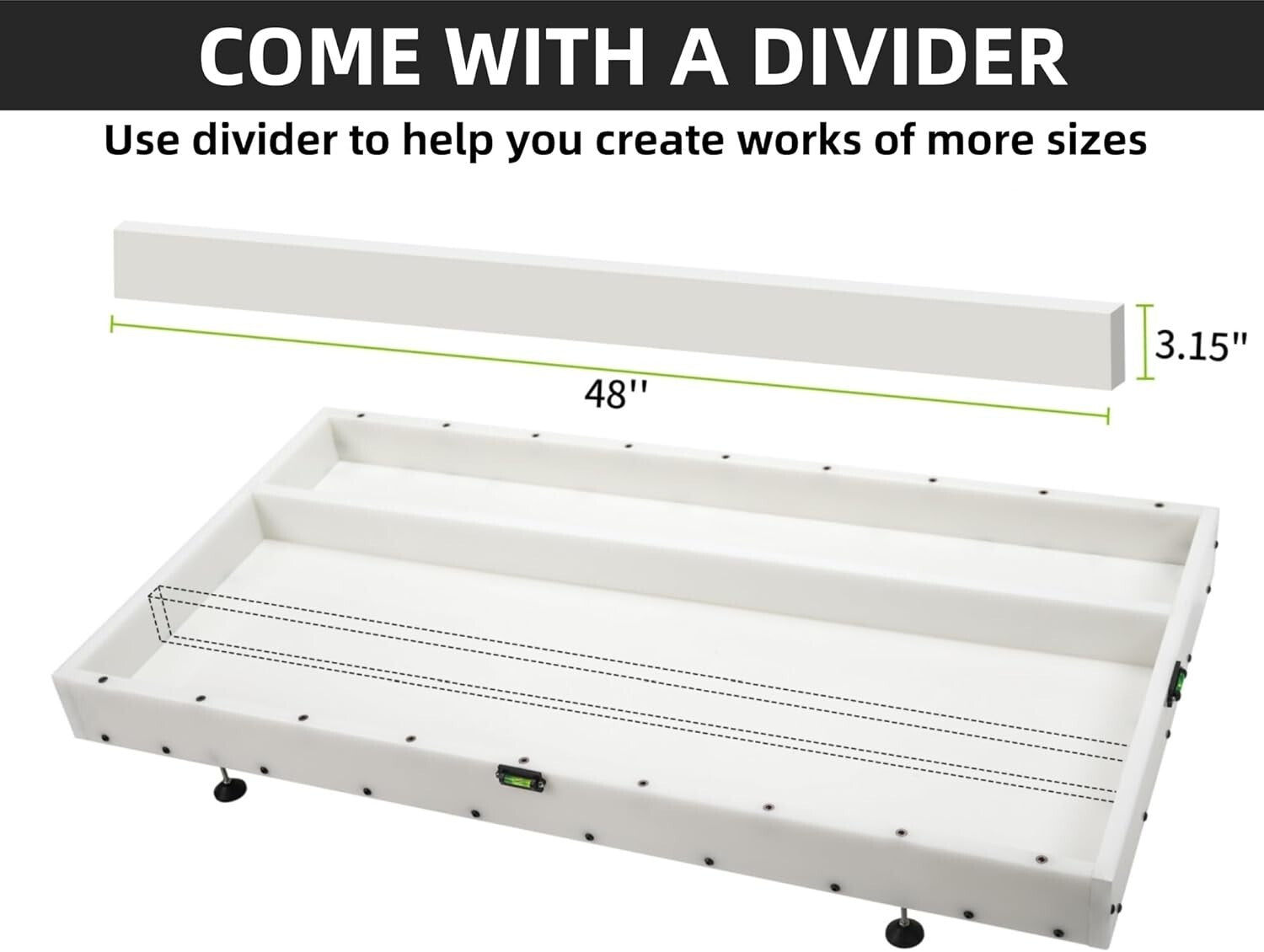 48x24x3 High-Temp Resistant Epoxy Resin Mold with Easy Demoulding Features