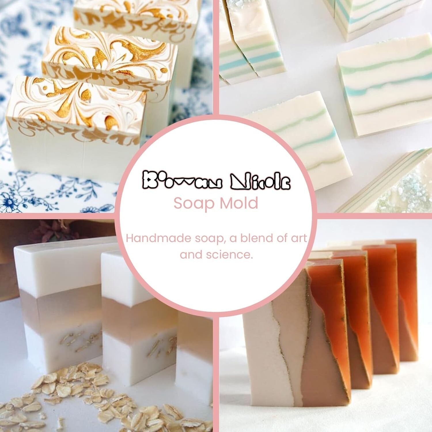 Flexible Silicone Soap Mold for 5 lb Loaf - Perfect for Creative Soap Designs