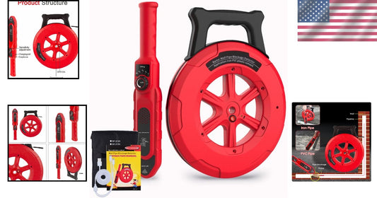 Professional Wireless Pipe Locator with Waterproof Probe - 4.44 lbs & Compact
