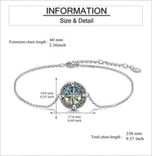 Load image into Gallery viewer, Sterling Silver Lighthouse &amp; Compass Pendant Bracelet – Elegant Gift for Women
