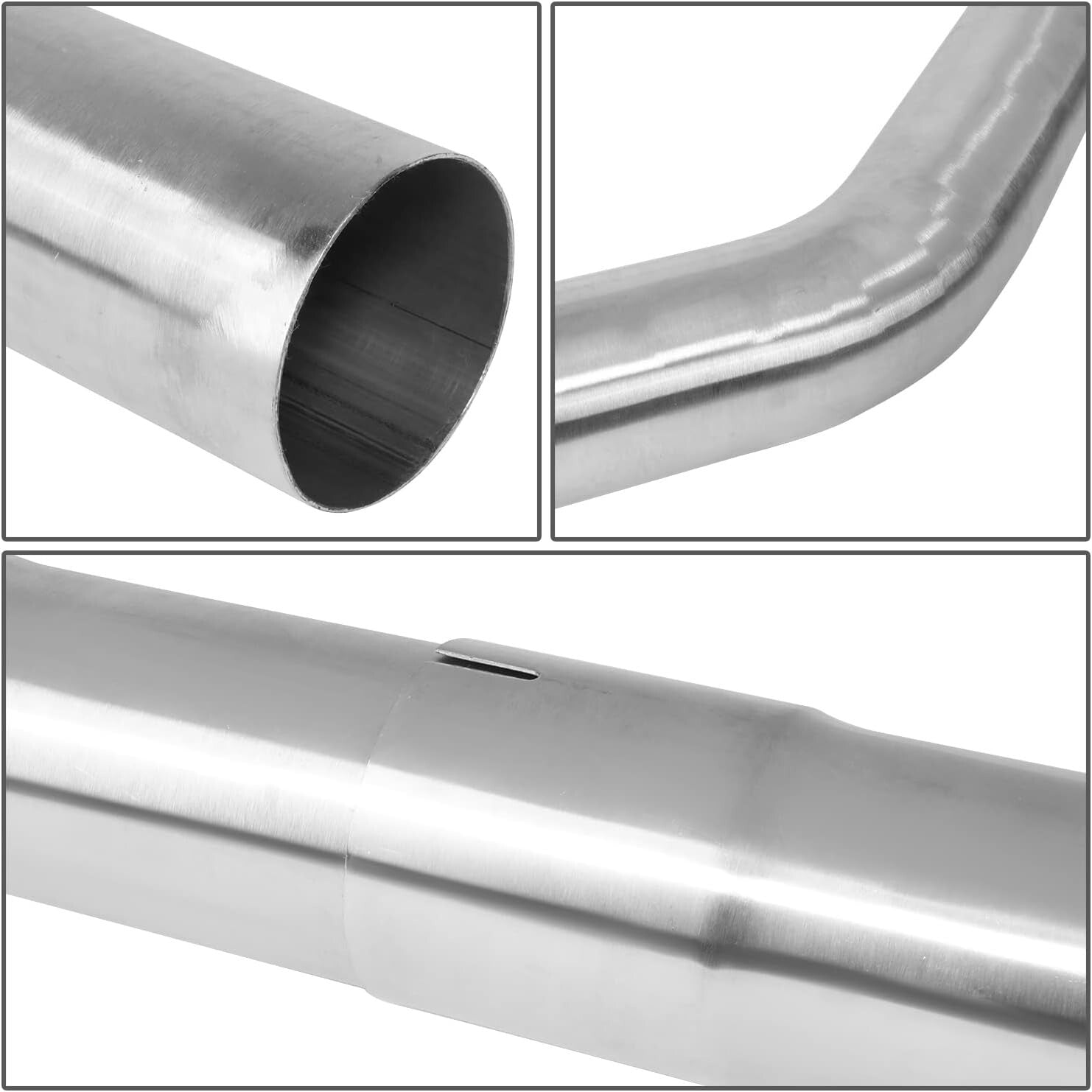 DIY Universal Exhaust Tubing Kit - 16 Pcs 3.0" Stainless Steel Mandrel Bends