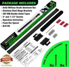 Load image into Gallery viewer, Lifetime Warranty Door Security Bar - Solid Metal with Finger Lock Feature