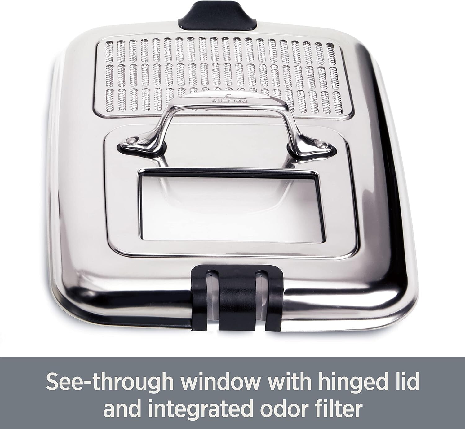 Electric 3.5L Deep Fryer with Oil Filtration & Locking Lid - Safe & Easy