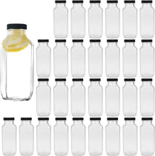 Load image into Gallery viewer, Vintage 8 oz Glass Bottles with Airtight Lids, Set of 30 - Perfect for Smoothies