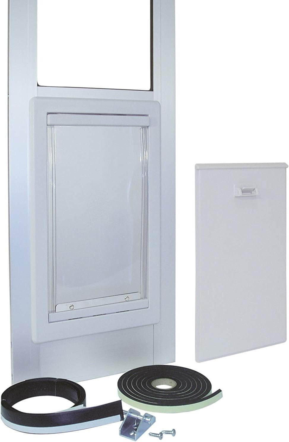 Adjustable Aluminum Pet Patio Door for Large Dogs - Secure & Modern Design