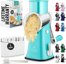 Load image into Gallery viewer, 5-Blade Vegetable Chopper - Hand Crank Grater with Suction Base for Fast Prep