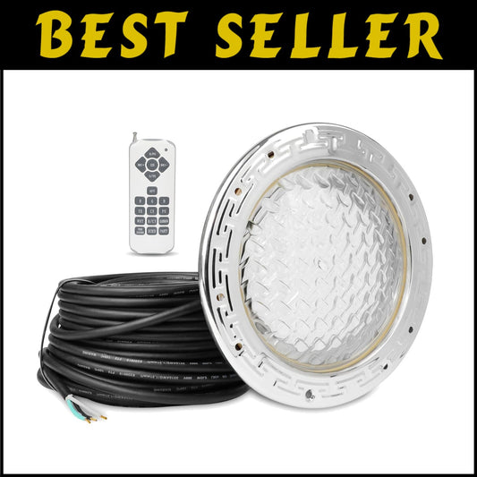 Energy-Saving 35W LED Pool Light with Remote Control - Perfect for Outdoor Pools