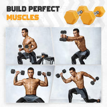 Load image into Gallery viewer, Stylish Light Pink 15 lb Neoprene Dumbbells - Anti-Slip, Hex Shape Set of 2