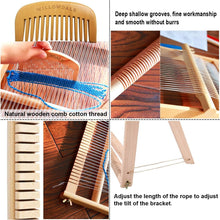 Load image into Gallery viewer, Traditional Weaving Loom with Stand - Extra-Large Frame for Creative Projects