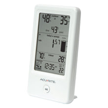 Load image into Gallery viewer, Self-Emptying Rain Gauge with Indoor/Outdoor Thermometer and Humidity Monitor