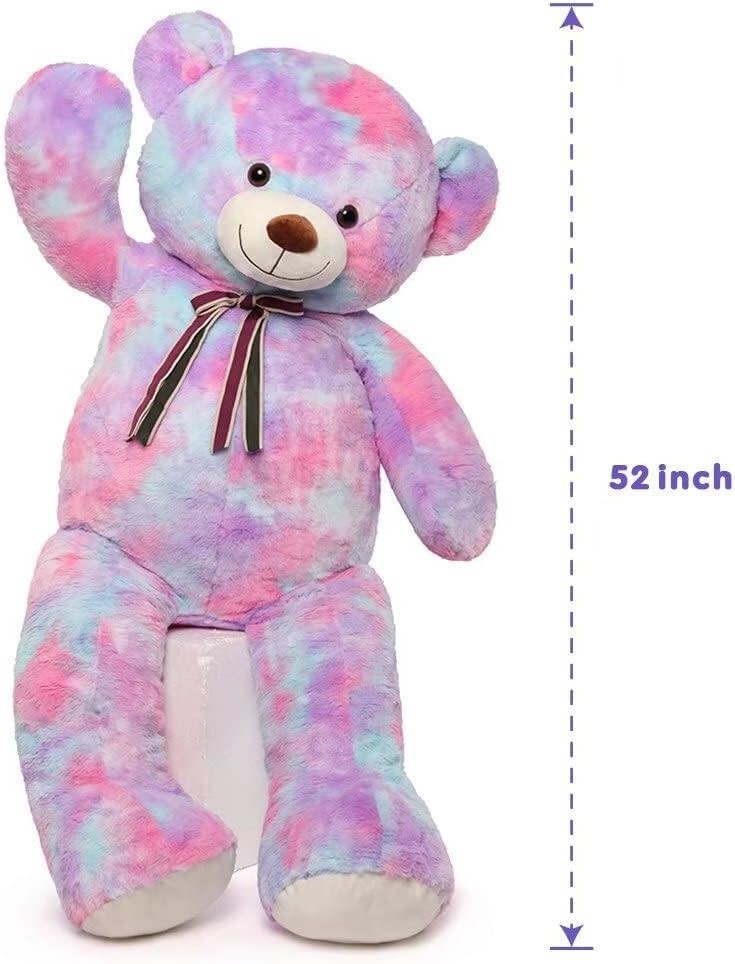 Tezitour 52-Inch Giant Plush Teddy Bear - Ideal Gift for Children and Girlfriend