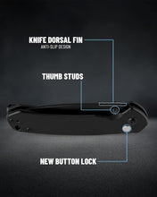 Load image into Gallery viewer, Lightweight CJRB Pyrite Pocket Knife – Perfect for Camping &amp; Everyday Carry