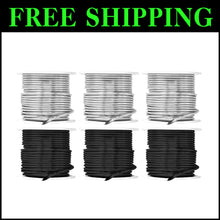 Load image into Gallery viewer, 12 Gauge Aluminum Craft Wire - 276 FT Silver Black for Jewelry &amp; Sculpting
