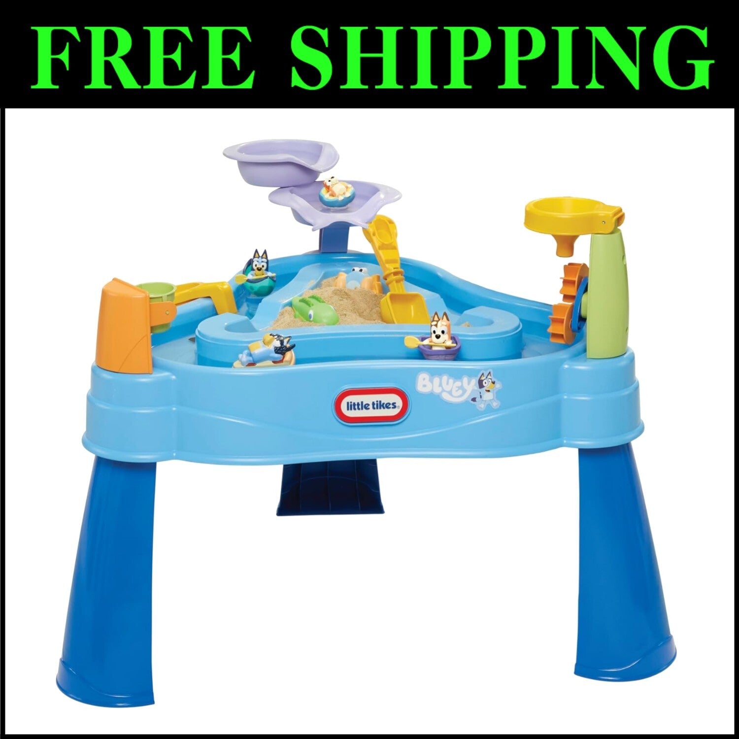 Delightful Bluey Water Table Set for Ages 1-6 - 4 Characters & Sand Accessories