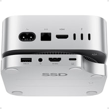 Load image into Gallery viewer, Premium Mac Mini M4 Stand with 4TB M.2 SSD Enclosure &amp; Fast Data Transfer