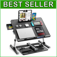 Load image into Gallery viewer, Lightweight X-Large Laptop Bed Tray: Adjustable, Foldable for Comfort and Style