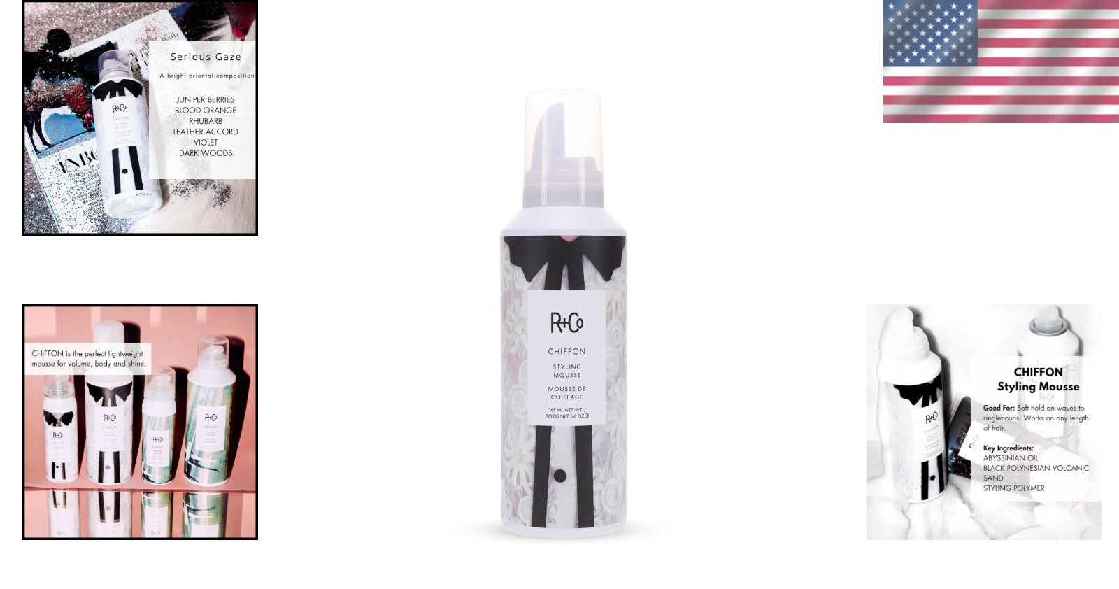 165ml Chiffon Mousse - Soft Hold for Waves & Curls, Lightweight & Non-Sticky