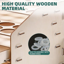 Load image into Gallery viewer, Lightweight Wooden Paint Storage Organizer with 4 Drawers and 32 Bottle Slots