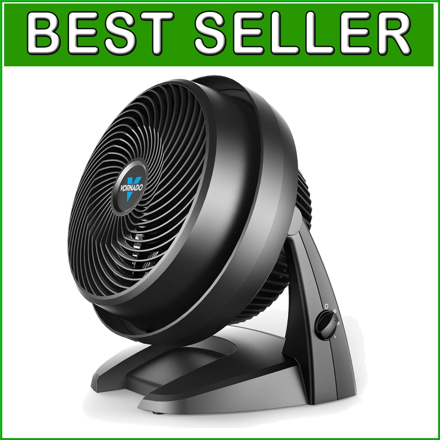 630 Mid-Size Whole Room Air Circulator Fan - 3-Speed, Adjustable Tilt & Quiet