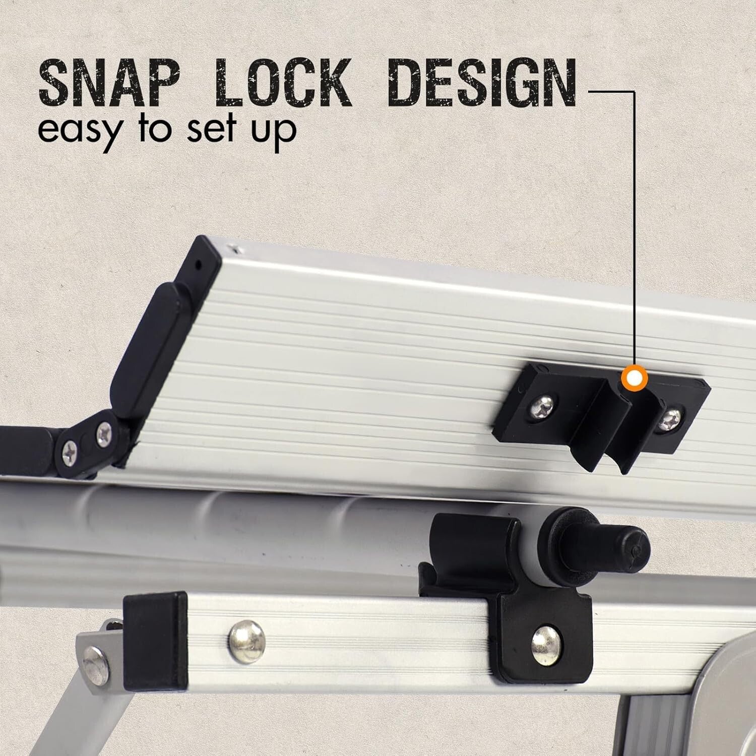 Versatile Aluminum Folding Table for Camping with Quick Setup - 132 lbs Capacity