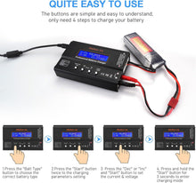 Load image into Gallery viewer, Multi-Functional Lipo Battery Charger: 1-6S Balance, Fast Charging, Safety Fe...