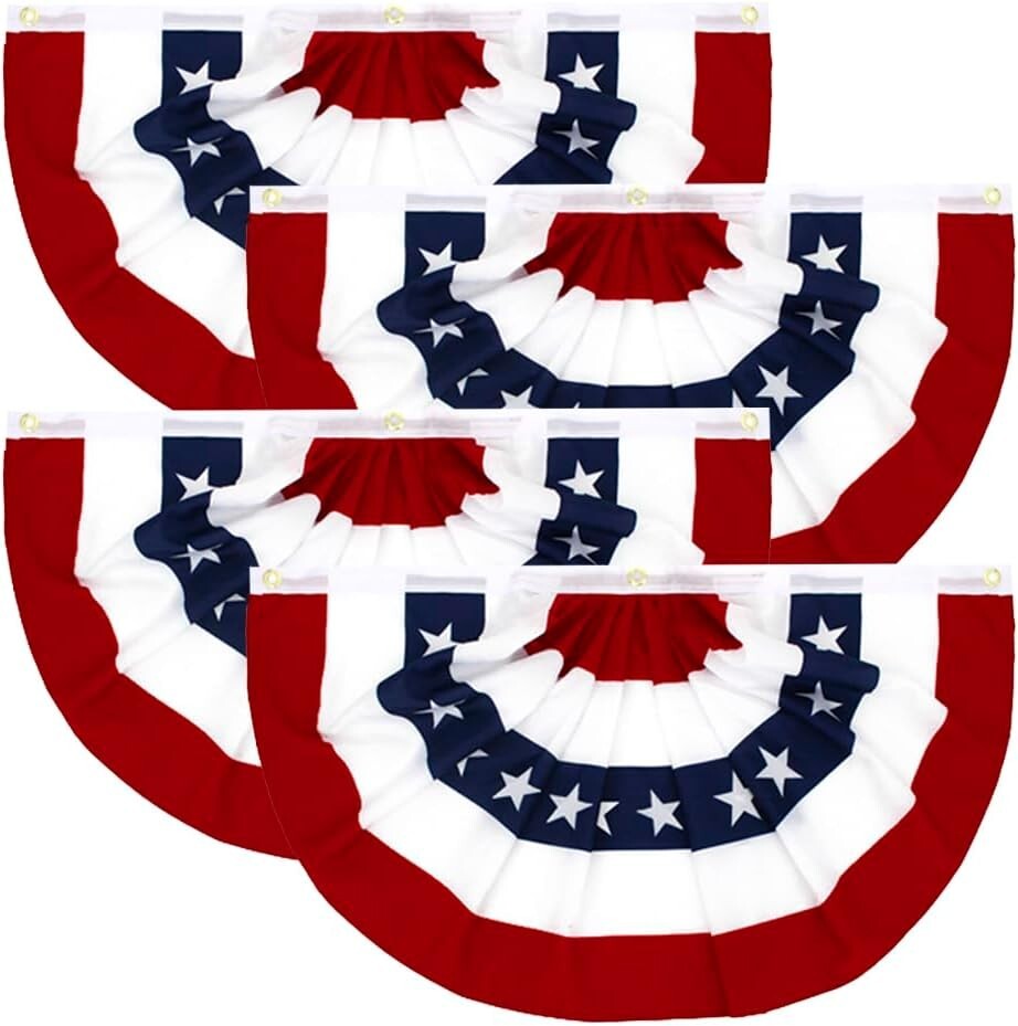 Patriotic 3x6 Ft Weather Resistant Fan Flags - Perfect for National Celebrations