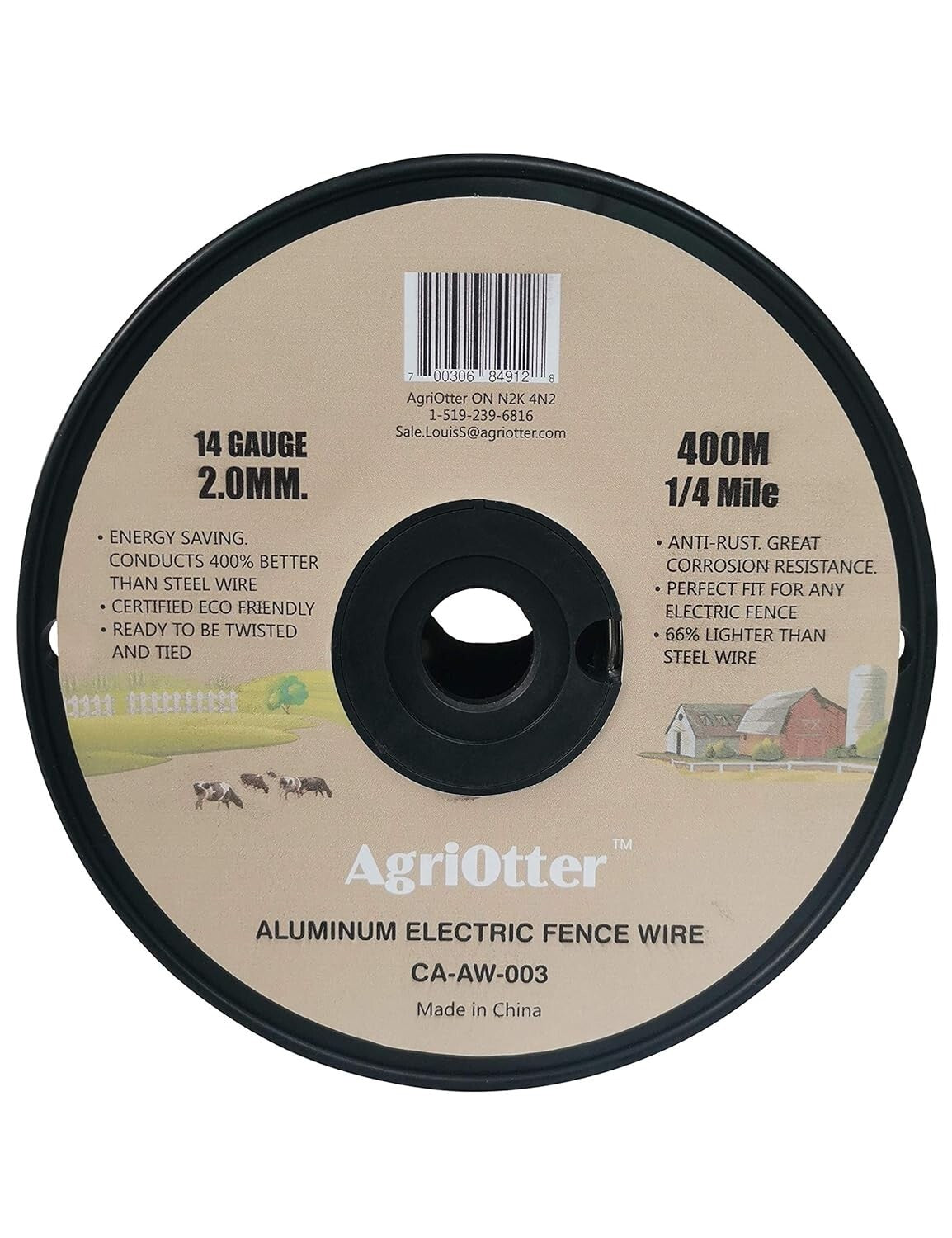 Eco-Friendly 14 Gauge Aluminum Electric Fence Wire - 0.079 Inch, Safe & Durable