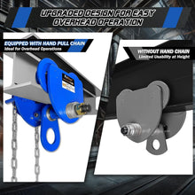 Load image into Gallery viewer, 1 Ton Heavy-Duty Chain Hoist Trolley - Ideal for Warehouses &amp; Construction Sites