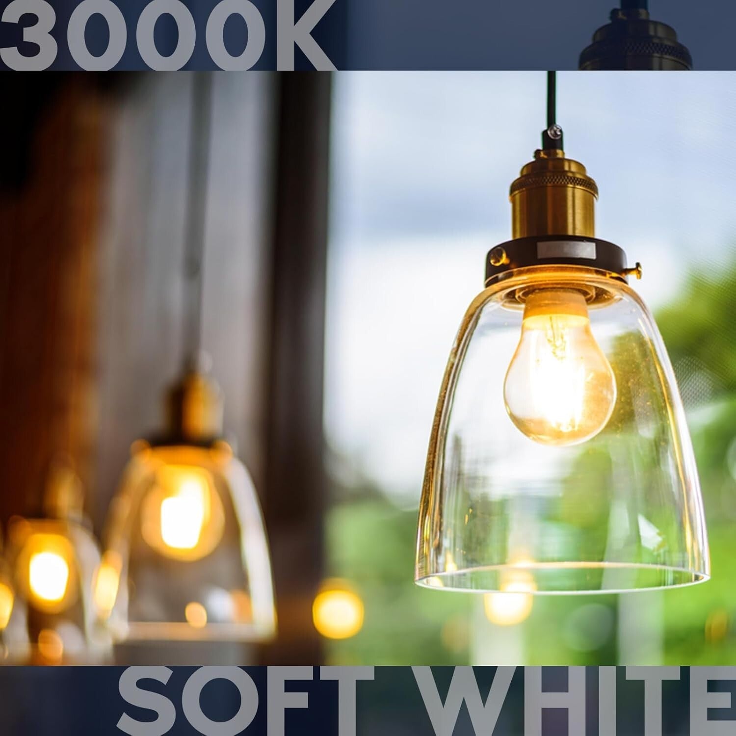 Dimmable Vintage Edison LED Bulbs 60W Equivalent, Soft White Lighting, Pack of 6