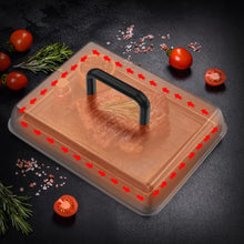 Load image into Gallery viewer, Stainless Steel Basting Cover &amp; Cast Iron Smash Press - Essential Grill Tools