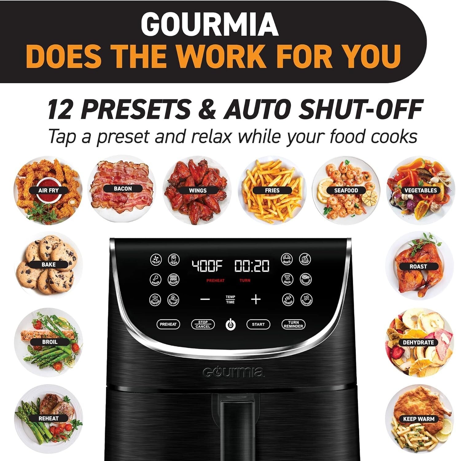 7-Quart Digital Air Fryer Oven with 12 Cooking Presets - Quick & Healthy Meals
