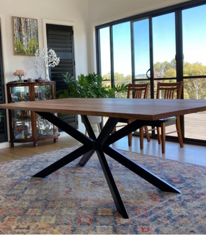 Durable 30 Inch Black Metal Legs with Suction Cups for Dining and Coffee Tables