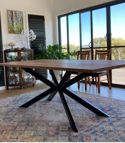 Durable 30 Inch Black Metal Legs with Suction Cups for Dining and Coffee Tables