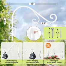 Load image into Gallery viewer, Rust-Resistant 16-Inch Adjustable Wall Mount Plant Hangers for Stylish Spaces