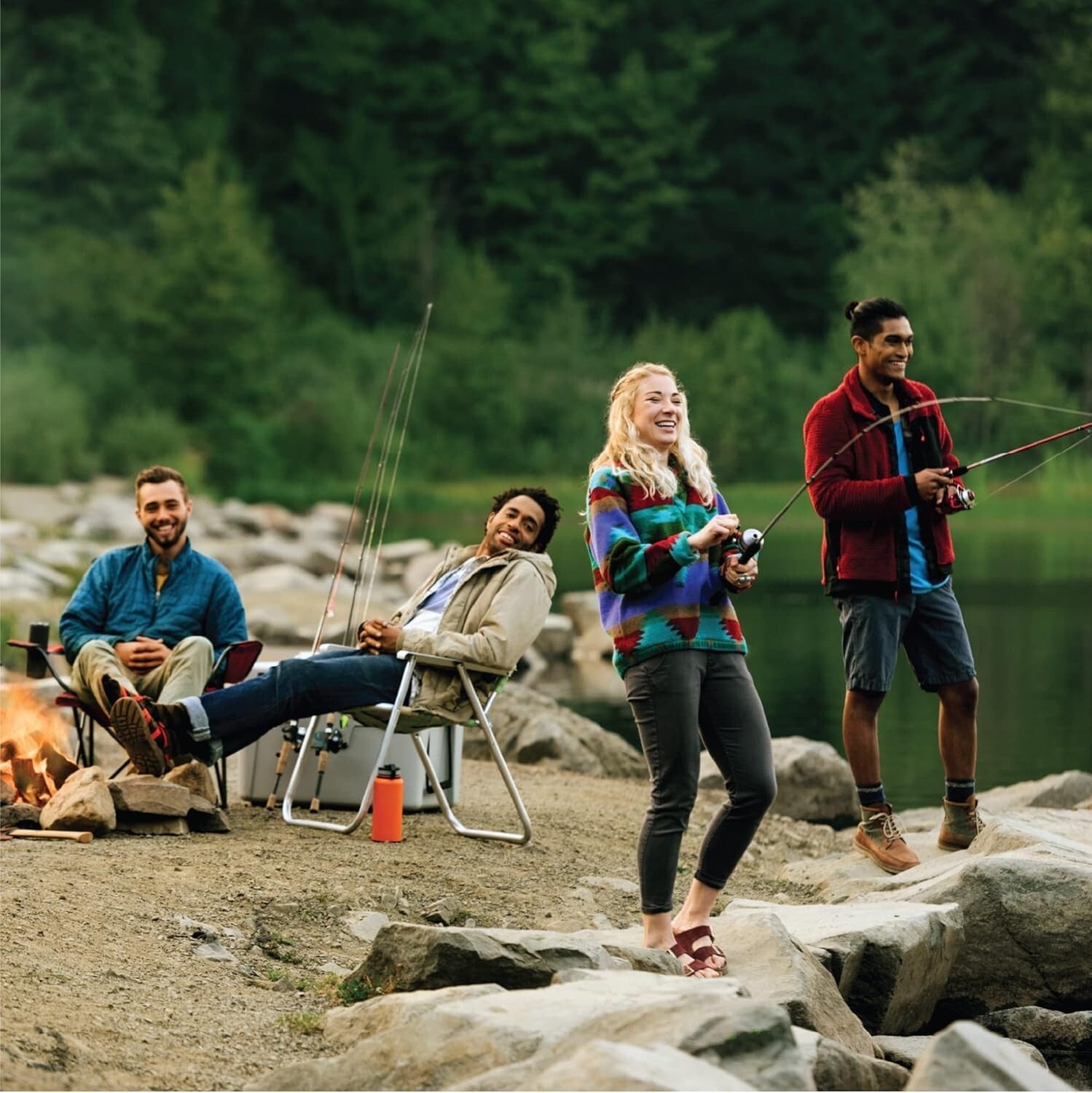 Big Cat Spincast Fishing Combo with 25 Lbs Drag - Perfect for Catfish Fishing