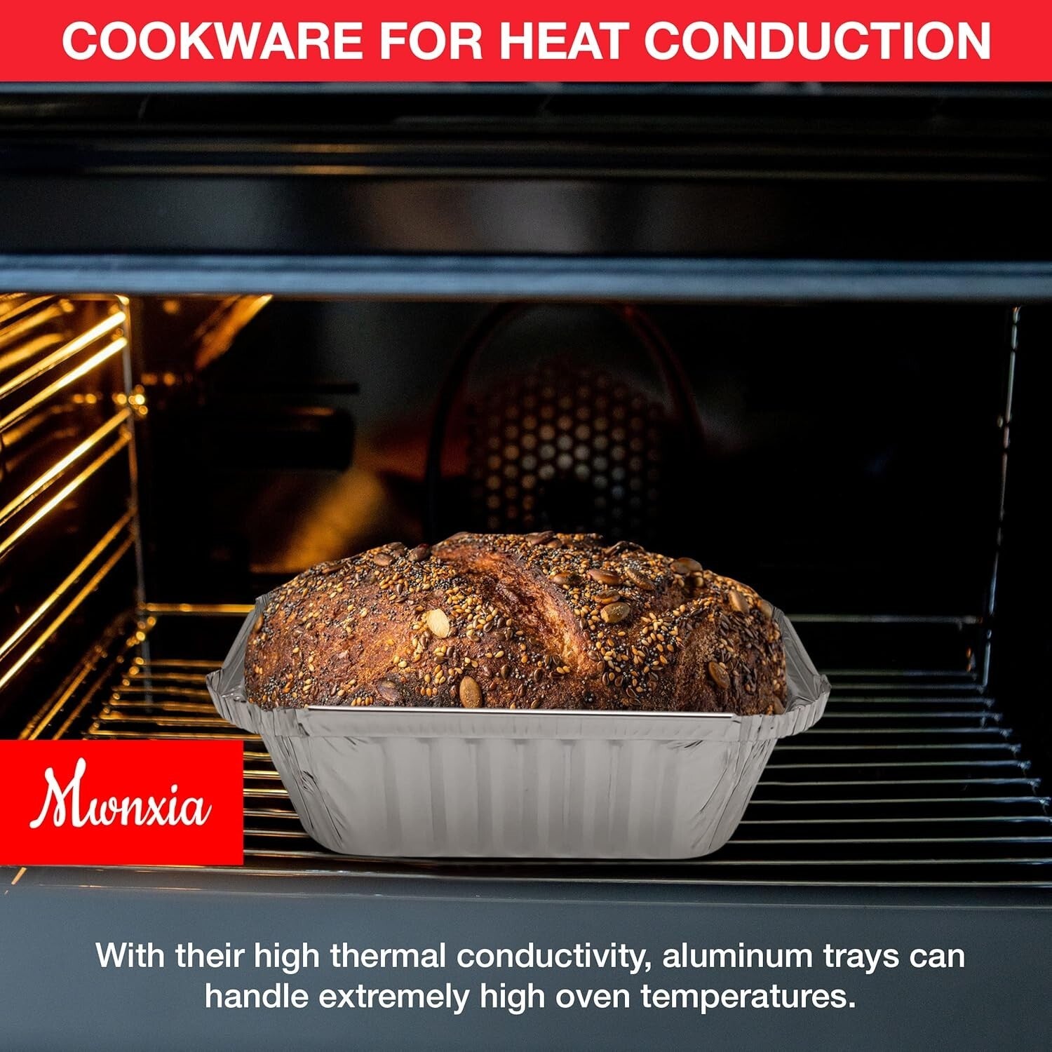 100 Pack Disposable Aluminum Baking Pans - Perfect for Holiday Treats