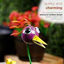 Load image into Gallery viewer, Vibrant 21" Metal Rainbow Bird Decor - Stunning Outdoor Garden Statue