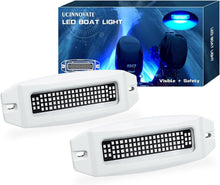 Load image into Gallery viewer, Bright Blue 84 LED Marine Boat Lights - Waterproof IP68 Underwater Illumination