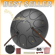 Load image into Gallery viewer, 8-Inch Waterproof Chakra Rain Drum with 11 Notes for Tranquil Outdoor Meditation