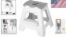 Load image into Gallery viewer, Versatile Foldable Step Stool with Anti-Slip Grips - Perfect for Kitchen &amp; Bath